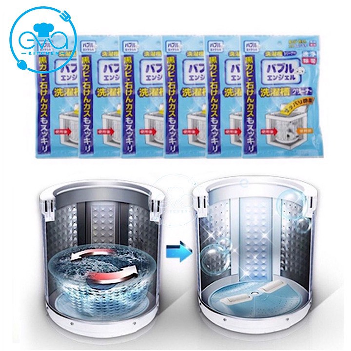 Bột Tẩy Lồng Máy Giặt Nhật Bản - 3 Gói -Túi