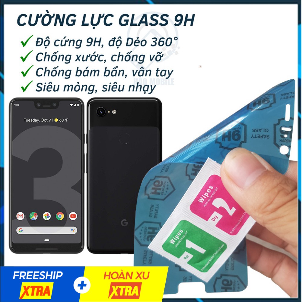 Dán cường lực dẻo nano 9h google pixel 3 xl