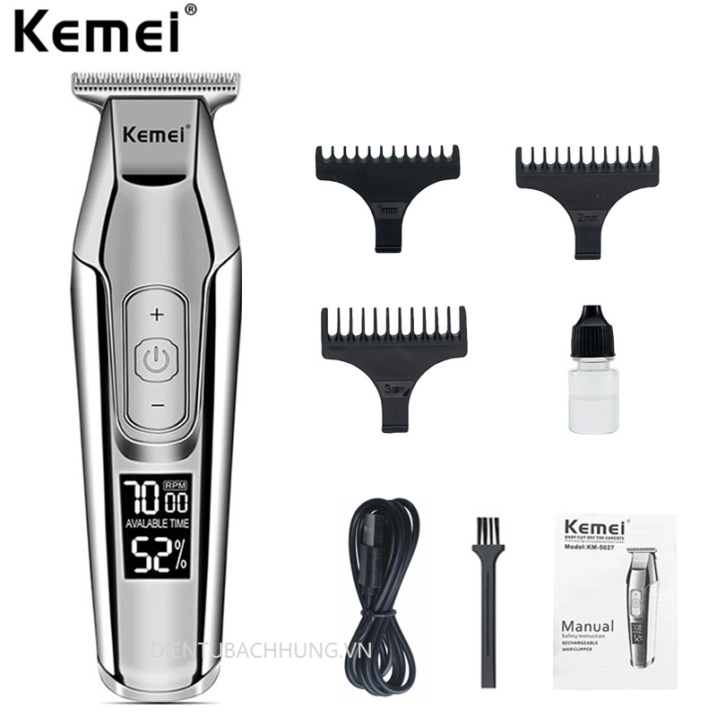 Tông đơ bấm viền Kemei KM-5027 Sạc USB TYPE C