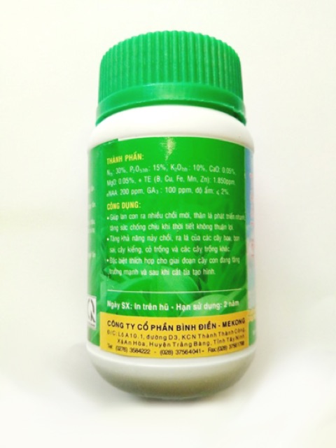 PHÂN BÓN LÁ ĐẦU TRÂU MK 501 - Lọ 100g
