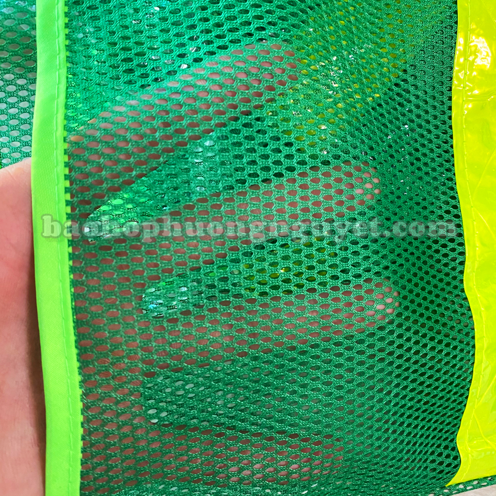 áo phản quang lưới màu xanh môi trường