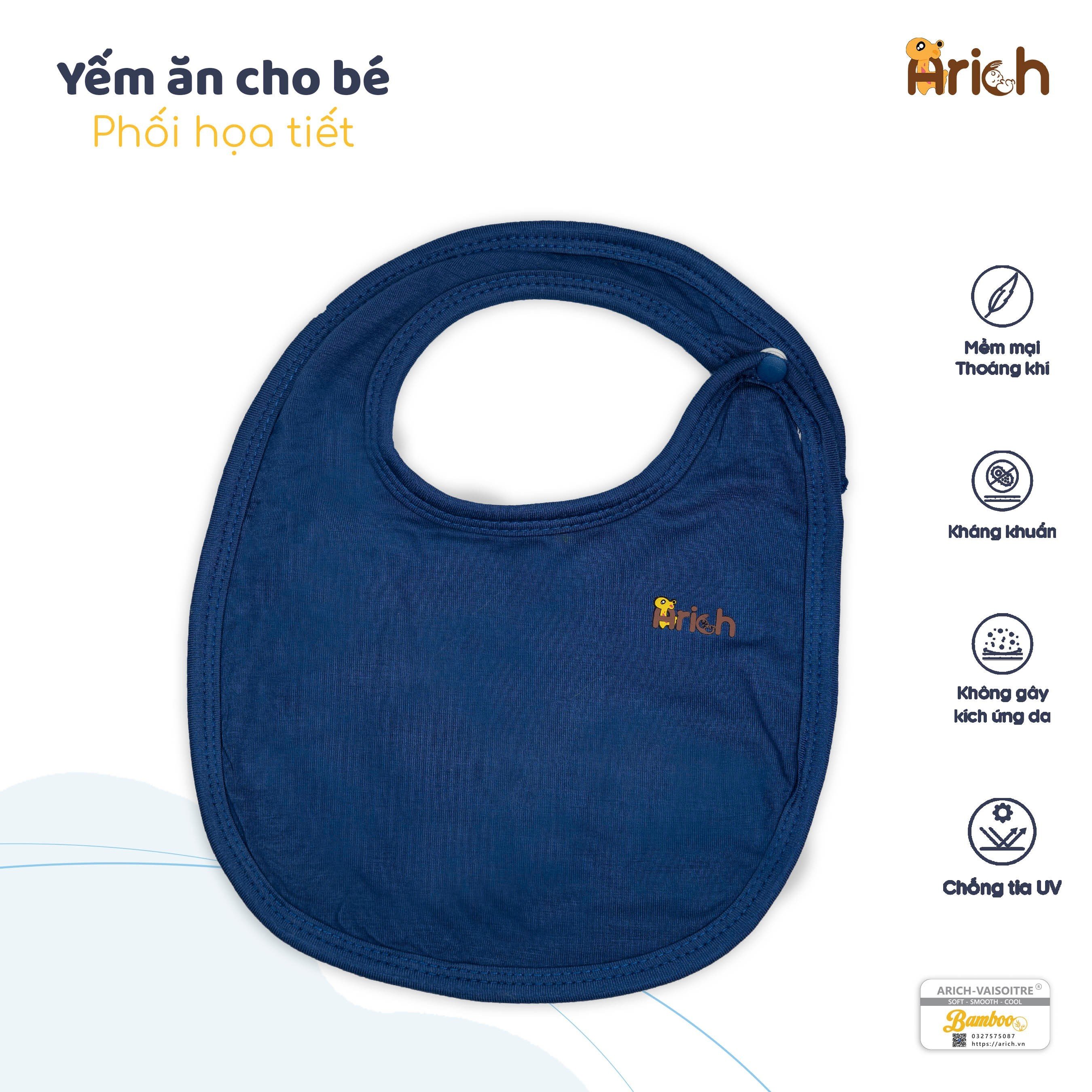 Yếm ăn vải sợi tre cao cấp Arich