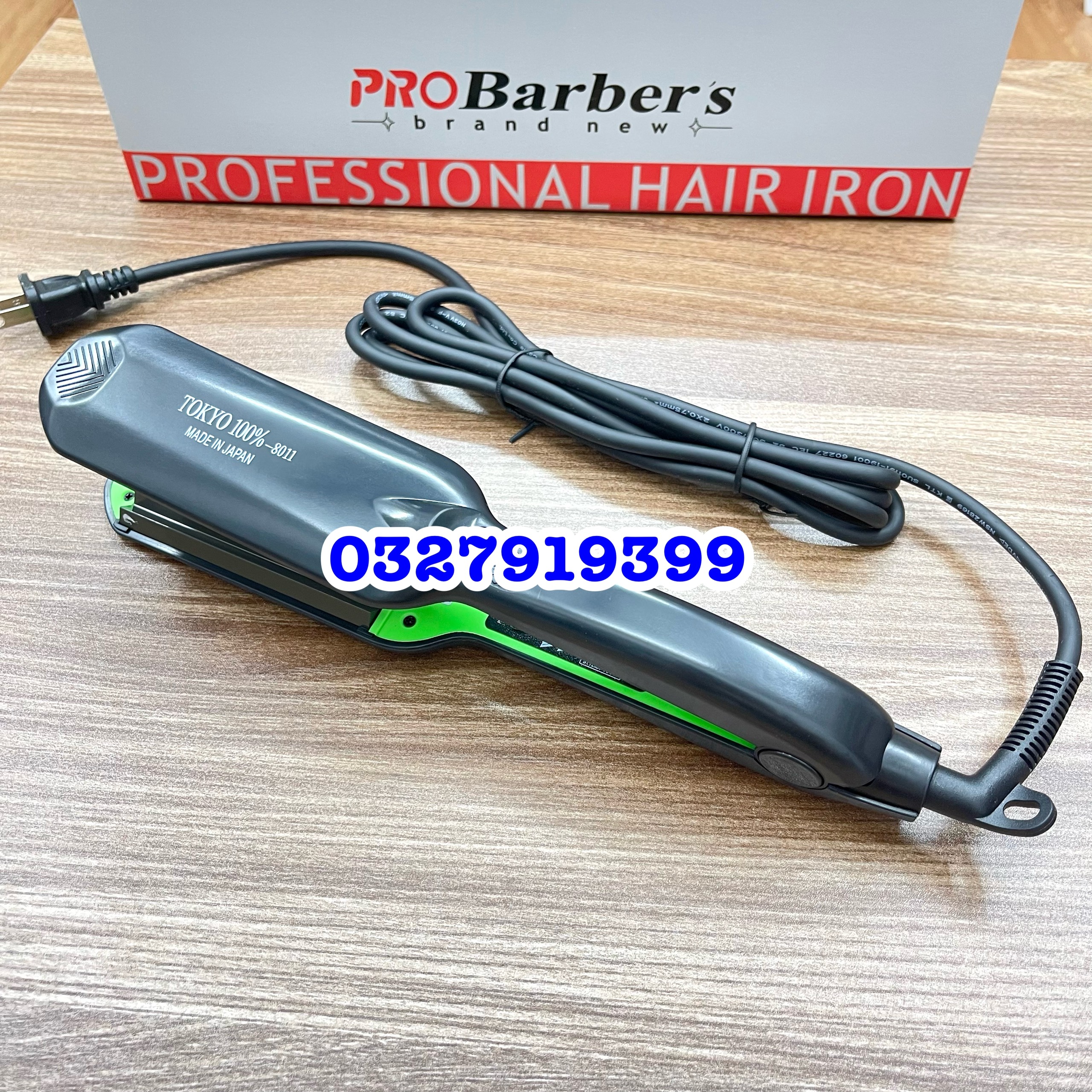 Tokyo Large Hair Straightener Tokyo 8011, High Quality, Ceramic-Coated Alloy Material, Anti-Damage to Hair, 5 Heat Adjustment Levels, 140-220 Degrees, Safe for Hair