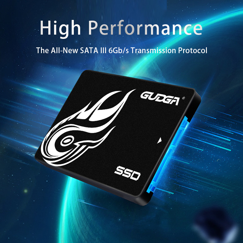 GUDGA 2.5 Inch SATA III SSD SSD 128GB 256GB 512GB 1TB 2TB 4TB SSD 120GB 240g 480GB 960GB SSD SATA3 Ổ cứng lưu trữ thể rắn nội bộ cho máy tính xách tay Máy tính để bàn Sata đĩa