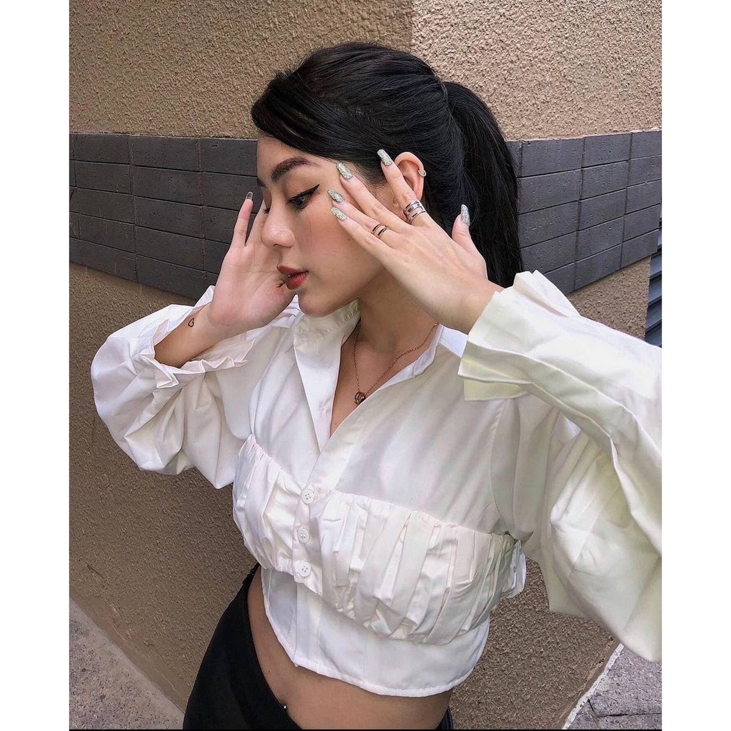 Set Áo Ống và Áo Sơ Mi Croptop thiết kế