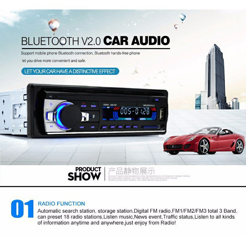 máy nghe nhạc bluetooth mp3 xe ô tô