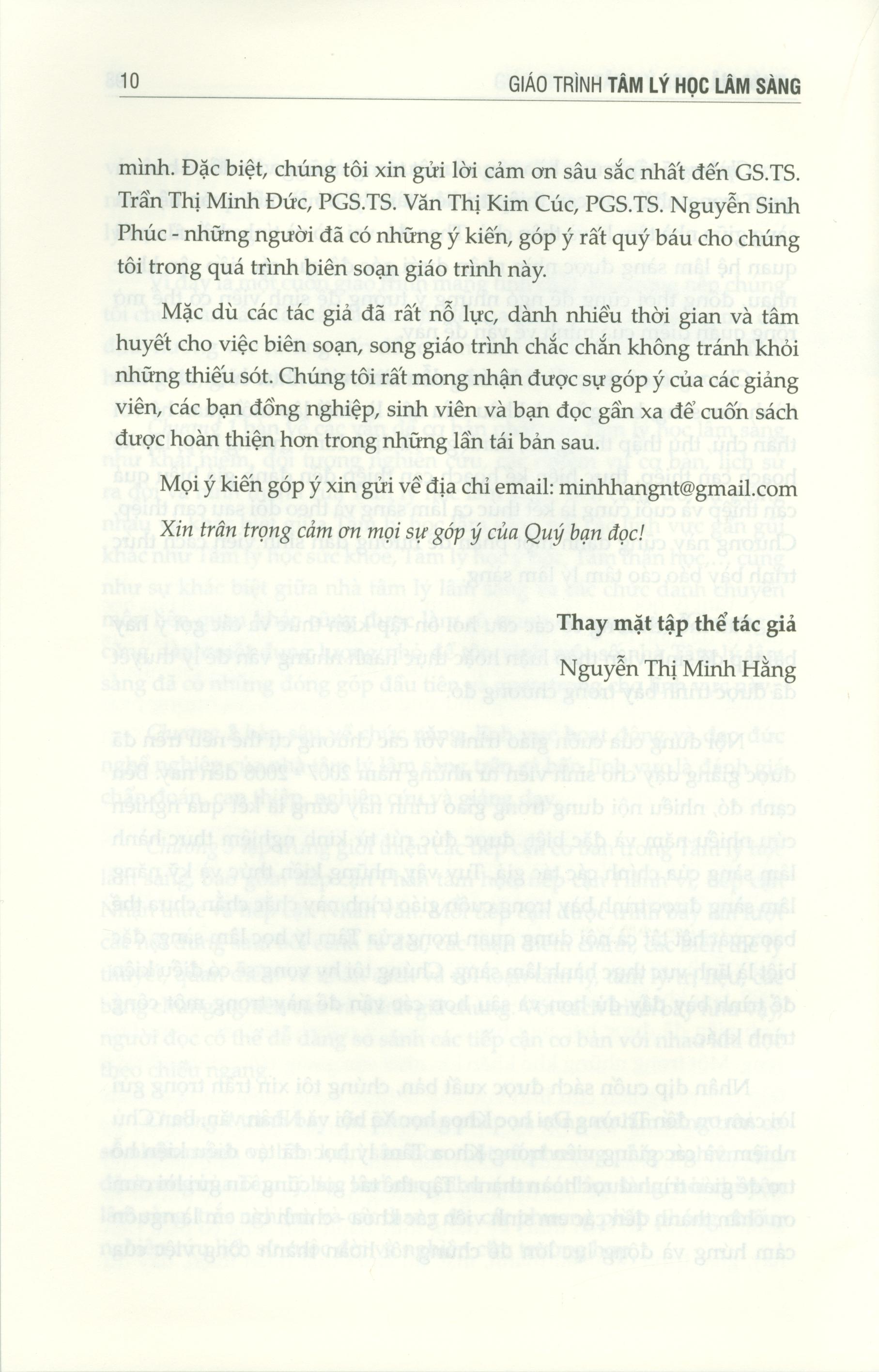 Giáo trình Tâm lý học lâm sàng