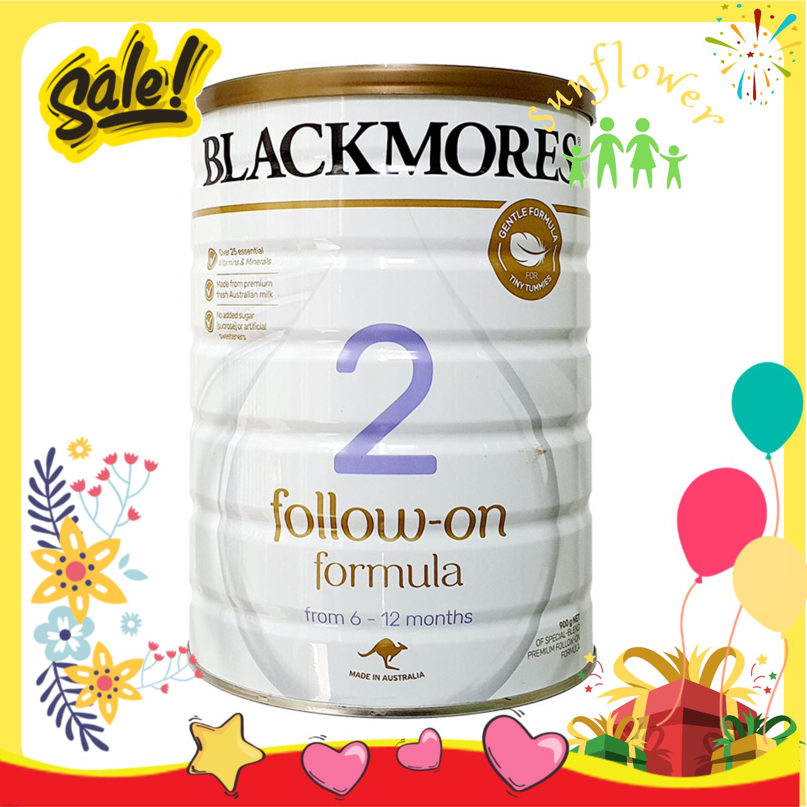Sữa bột Blackmores Úc số 2 cho bé từ 6 – 12 tháng tuổi