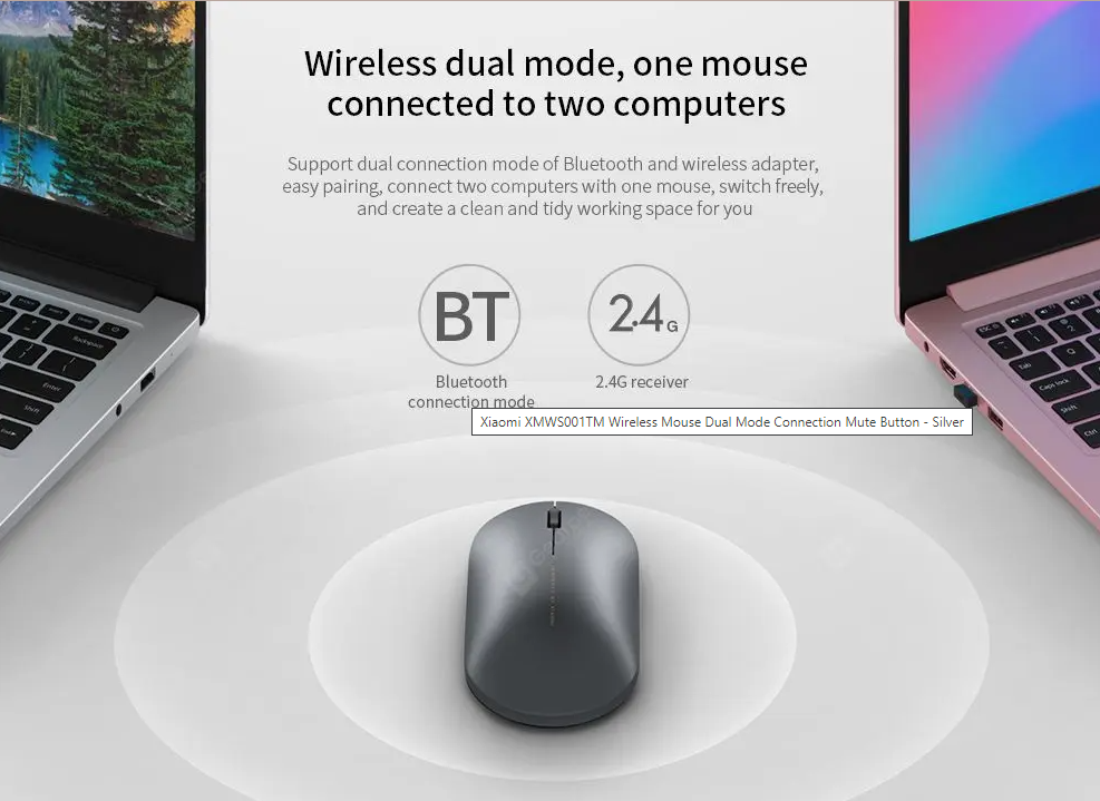 Chuột 2 chuẩn kết nối Xiaomi XMWS001TM