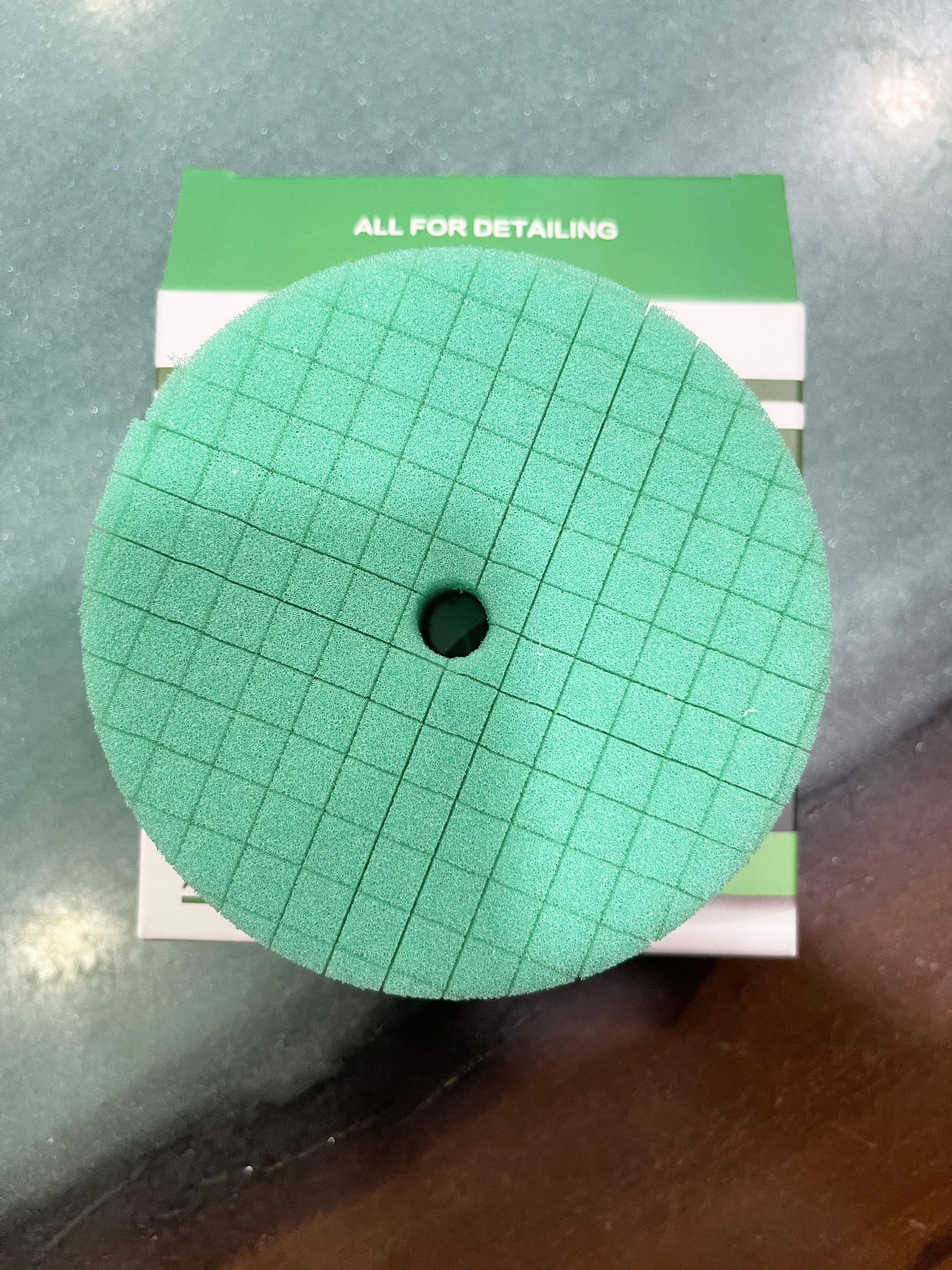 PHỚT ĐÁNH BÓNG PHÁ XƯỚC BƯỚC 1 MAXSHINE CUTTING - CROSS CUT FOAM PADS MÀU XANH 2001090G 3IN 7,5CM