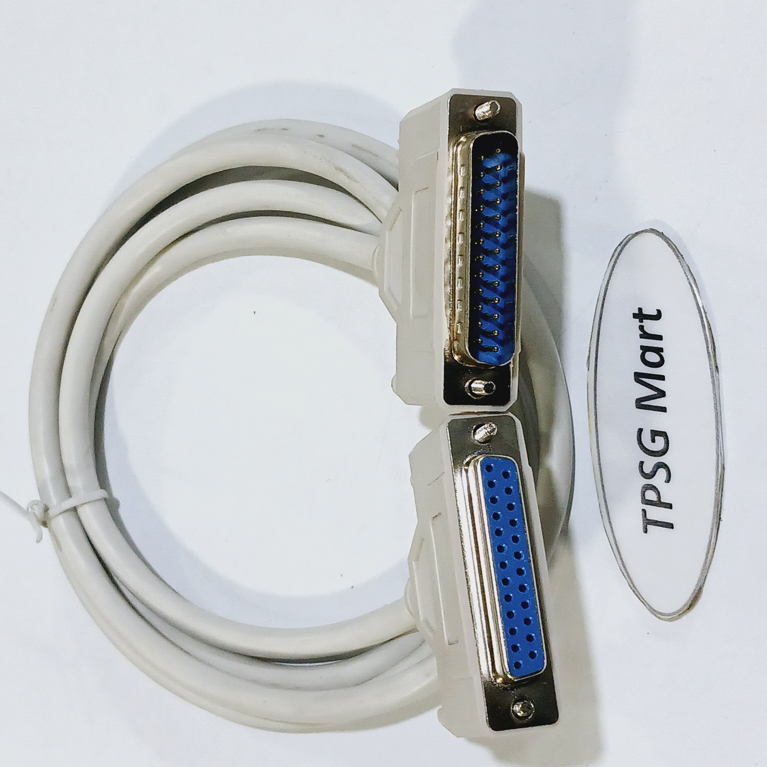 Cáp nối dài Com 25 dài 1.5m (DB25): 1 đầu Kim ra 1 đầu Lổ (Cable DB25M to DB25F)