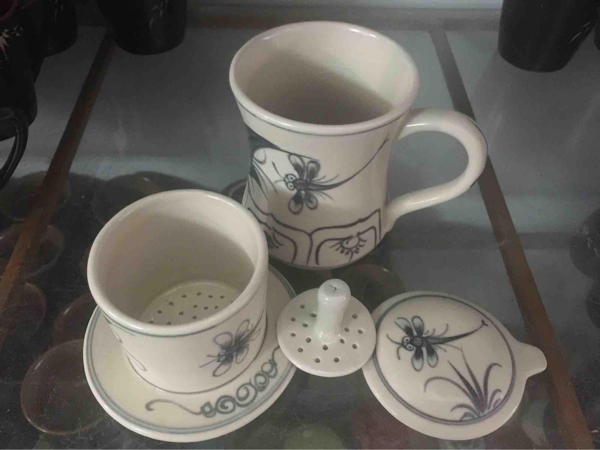 Phin pha cafe gốm sứ Bát Tràng cao cấp