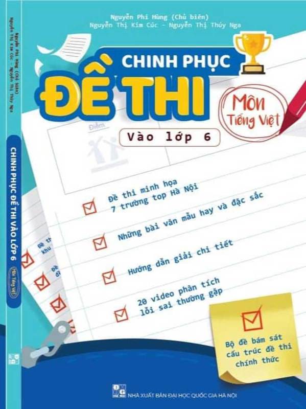 Mua Chinh phục Đề thi vào lớp 6 Môn Tiếng Việt
