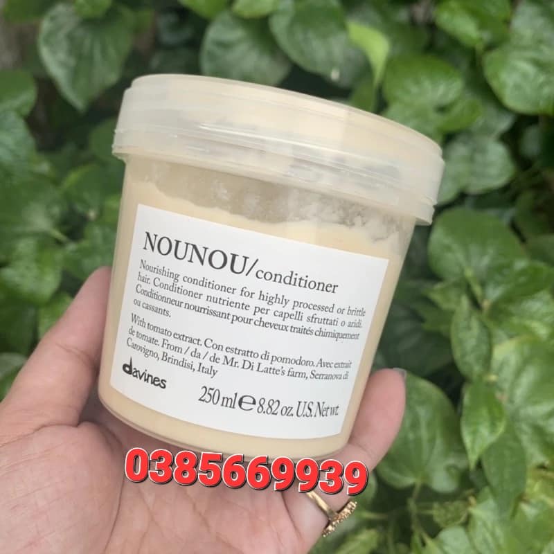 Dầu Xả Tóc Davines Nounou Smoothing Phục Hồi Tóc Hư Tổn, Nhuộm Tẩy, 250ml