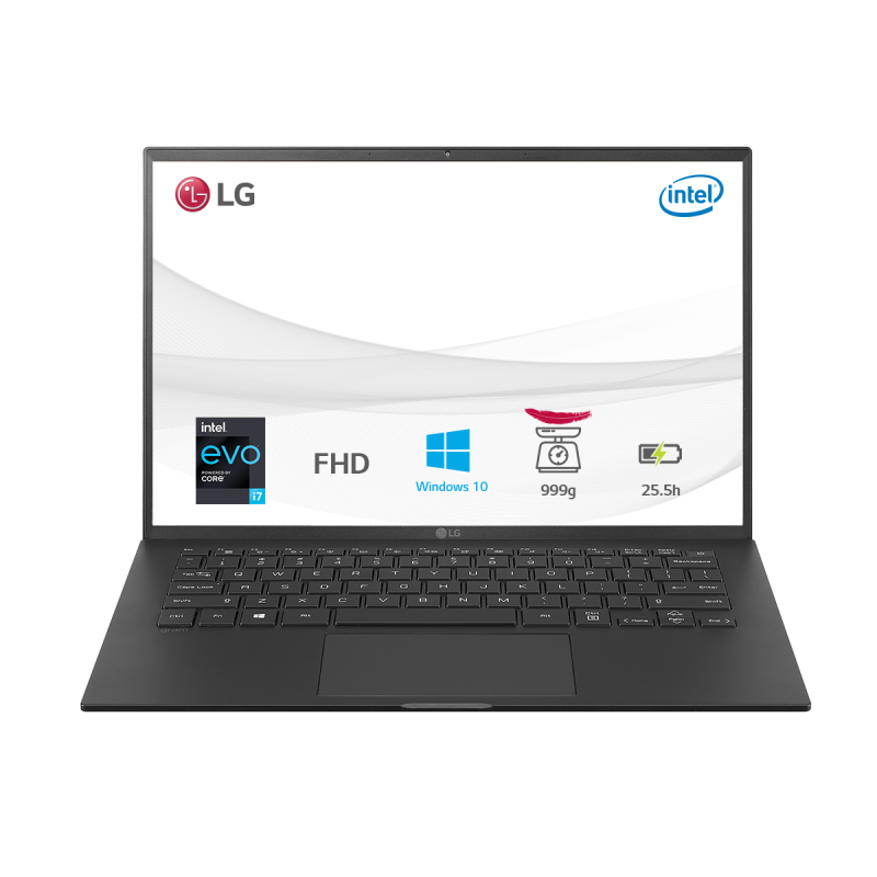 Laptop LG Gram 2021 14Z90P- G.AH75A5  (i7 1165G7/16GB RAM/512GB SSD/14.0 inch WUXGA/Win10/Đen)-Hàng chính hãng