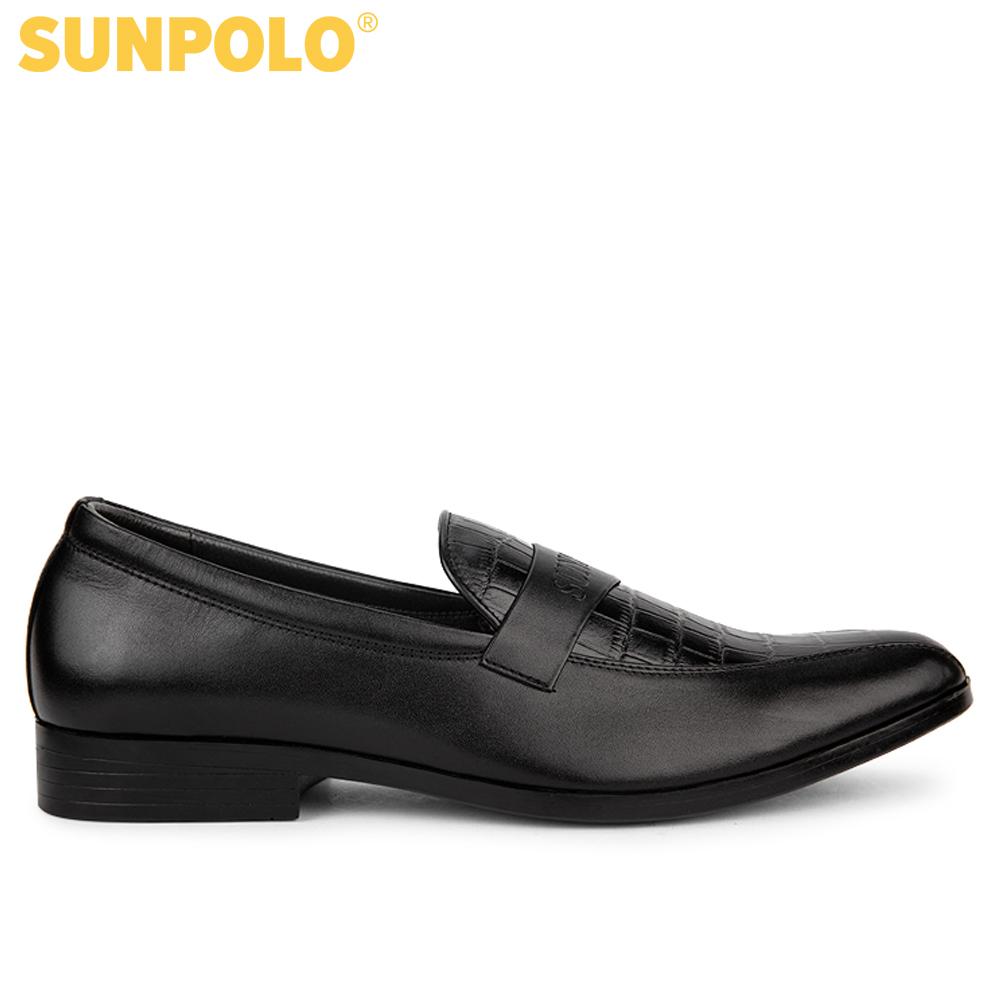 Men leather formal shoes SPH217 (black)