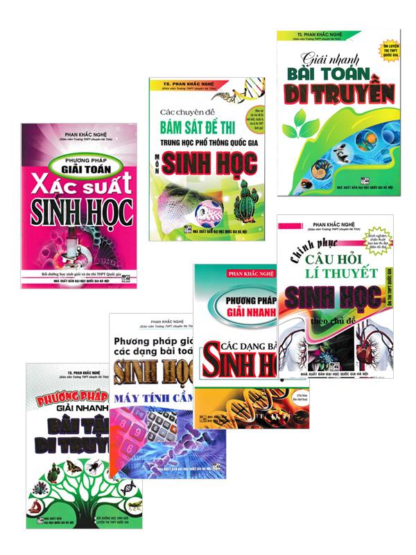 Combo sách ôn luyện môn sinh học của phan khắc nghệ