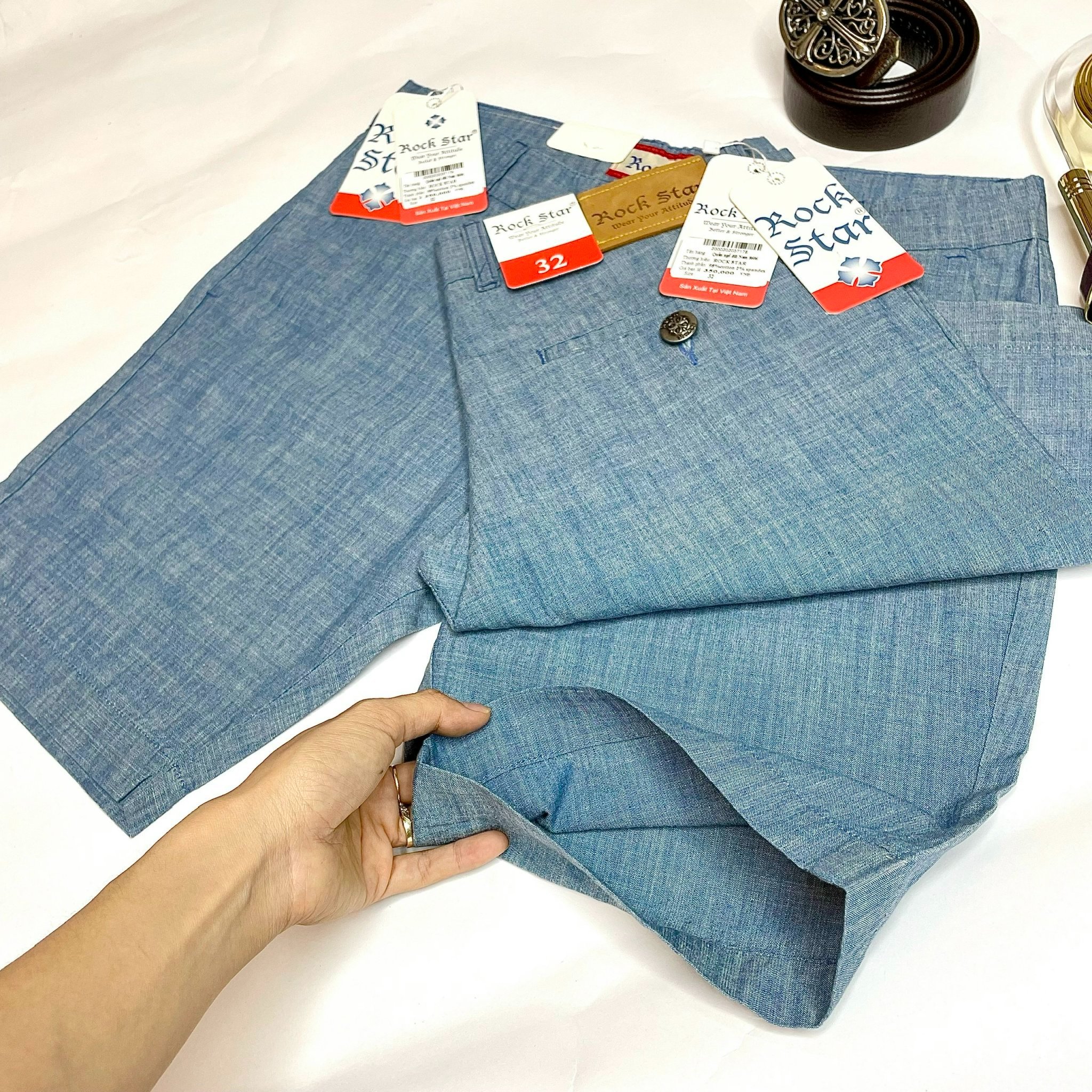 The quality of rock star jeans is soft and cool. they look so authentic.