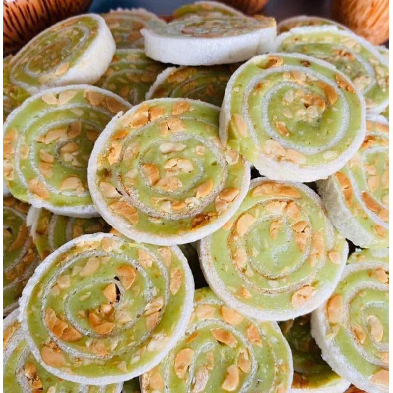 [HCM]Kẹo Dừa Dứa Nướng Đậu Phộng - Túi 500g - Đồ ăn vặt NGON BỔ RẺ TỐT cho sức khỏe