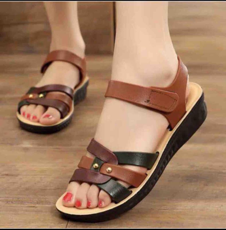 Dép sandal quai hậu nữ da mềm cực xinh mã VA01 giá rẻ