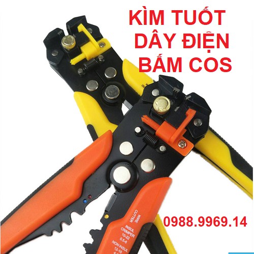 Kìm Tuốt Dây Điện   Bấm Cos