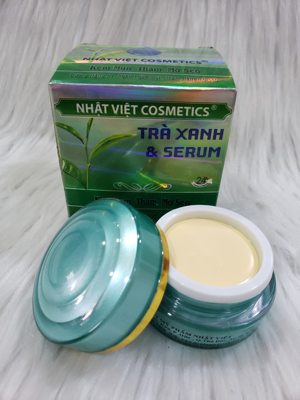 Kem Trà Xanh Nhật Việt Mụn, Xóa Thâm, Mờ Sẹo 13gr