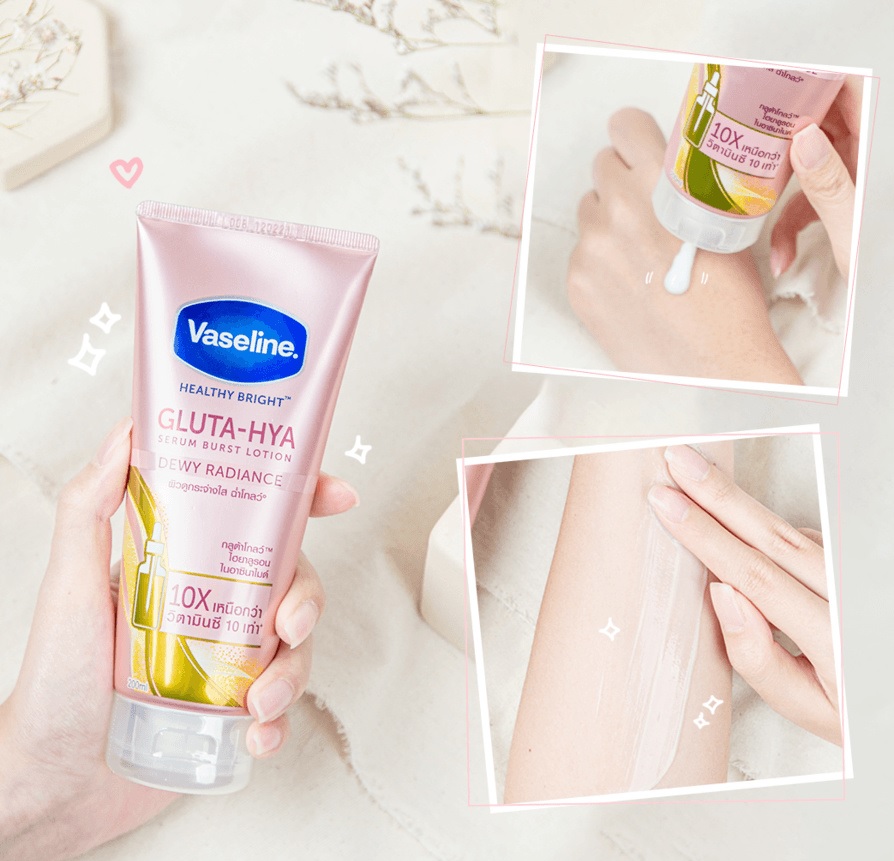 Sữa Dưỡng Thể Vaseline Healthy Bright Gluta Hya 300ml Thái Lan
