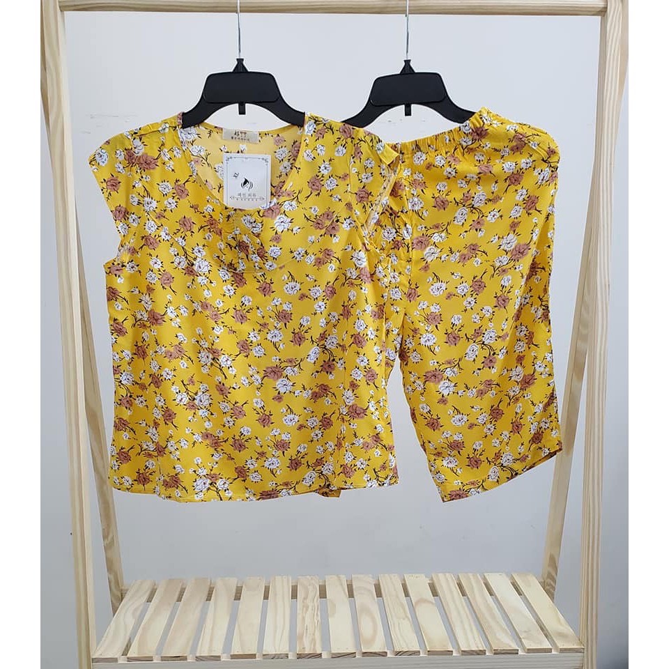 [HCM]Đồ mặc nhà - Bộ tole lanh lụa Thái dưới 70kg (giá sỉ)