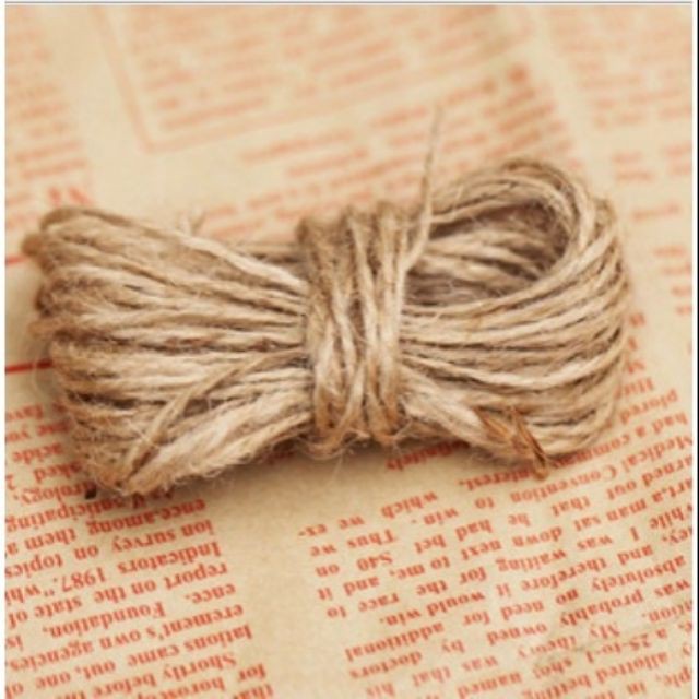 Dây cói treo ảnh, trang trí nhà cửa, buộc cổ chai handmade 5m/10m/20m