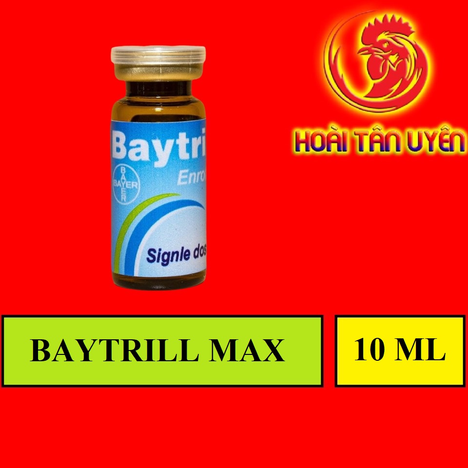 BAYTRIL MAX 10% khò khè, phân trắng gà đá 10ml