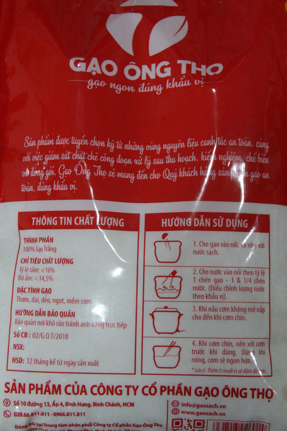 Combo 3 Túi Gạo Ông Thọ Én Xuân