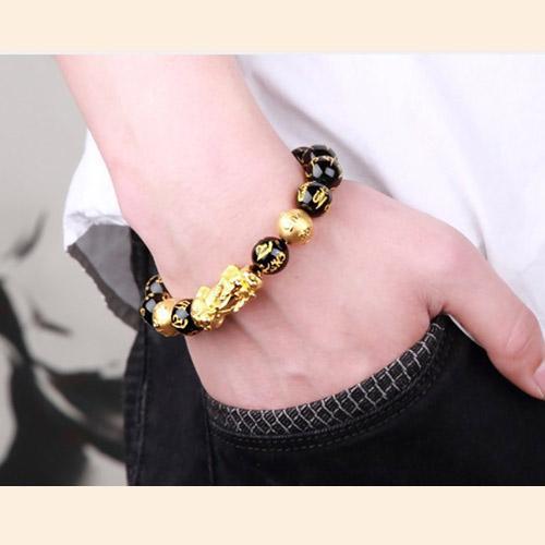 [HCM]Vòng tay tỳ hưu Obsidian 1 tỳ hưu BHLT110