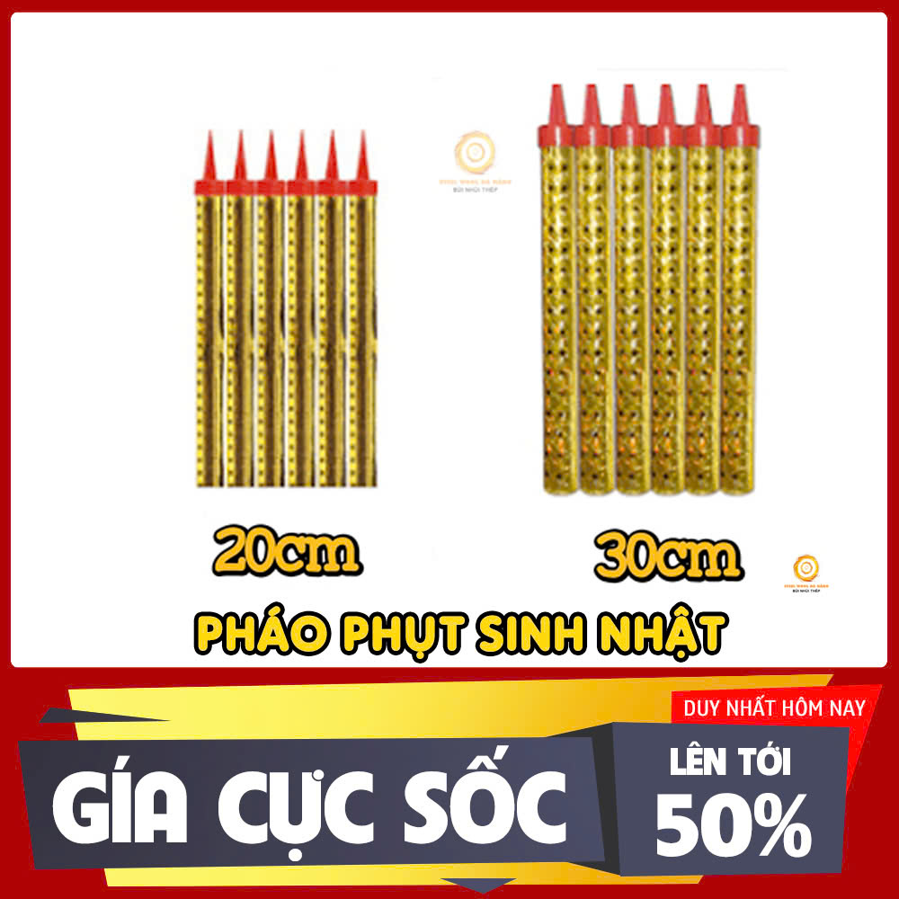 Ống nến phụt sinh nhật loại 20cm 30cm