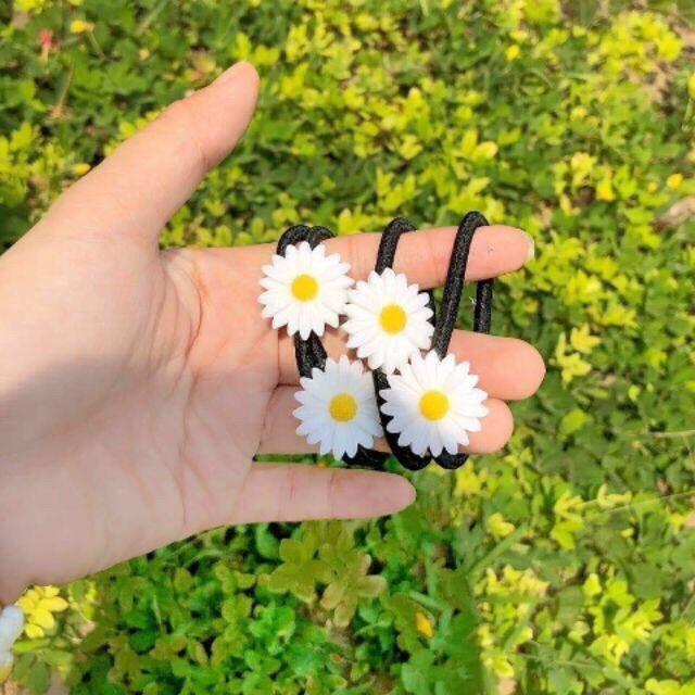 CỘT TÓC HOA CÚC TRẮNG [ SET 5 CÁI ]