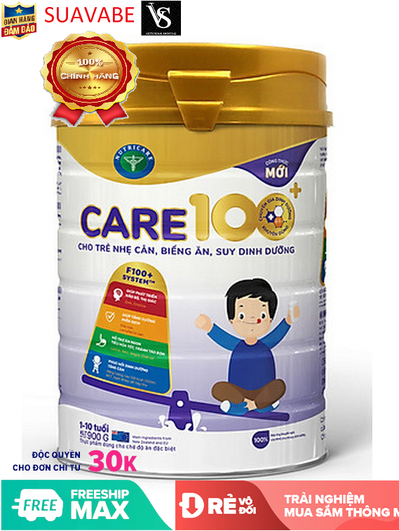 Sữa bột Nutricare Care 100 Plus 900g