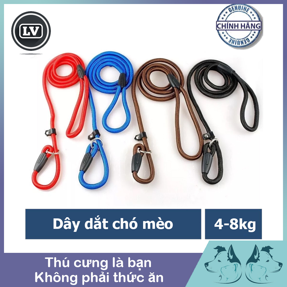 Dây dắt chó mèo bằng Nylon cho chó mèo 4-8kg