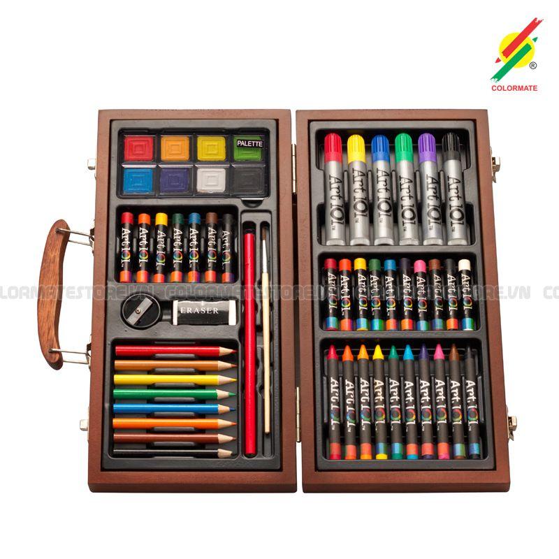 Bút Màu Colormate Hộp Gỗ MS-55W