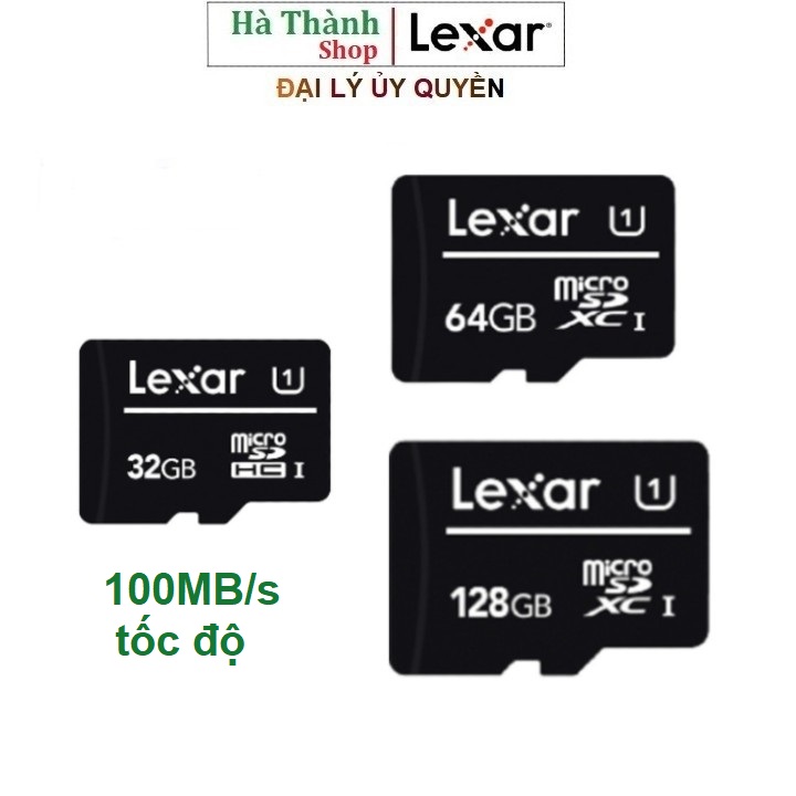 Thẻ nhớ lexar 32gb,64gb,128gb micro sd class 10 tốc độ 100mb/s