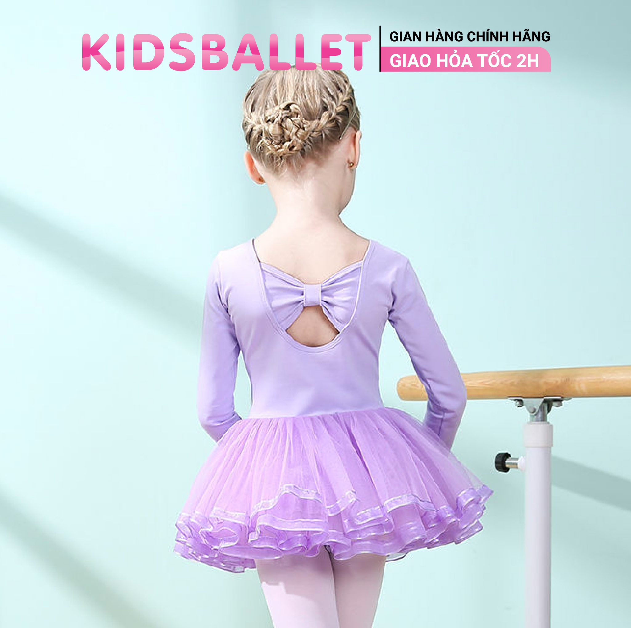 Đầm múa ballet cho bé pd382 ginger world