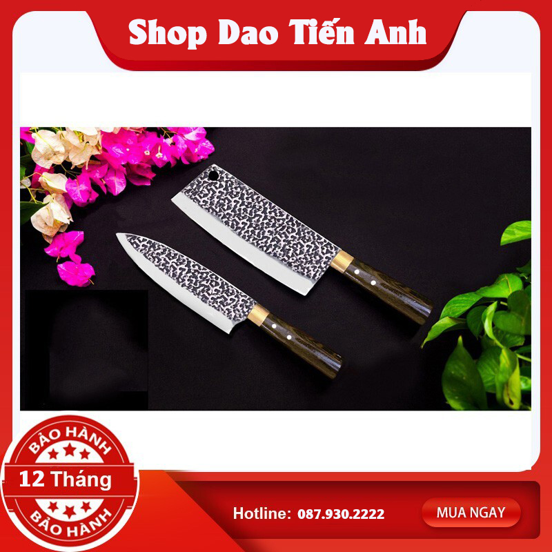 [ BÁN CHẠY NHẤT] Bộ 3 dao thép Nhíp 100% ( Chặt - Thái - Lọc)