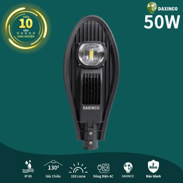 Đèn đường LED 50W Daxinco kiểu chiếc Lá