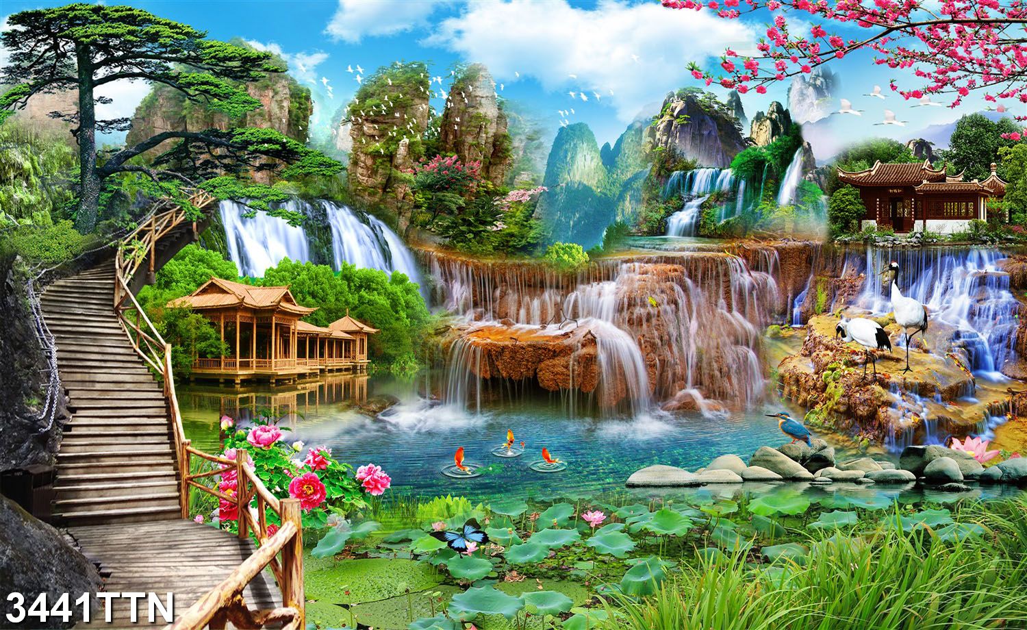 Xem Ngay 30 mẫu tranh dán tường 3d đẹp nhất về phong cảnh thiên nhiên   Thiết Kế Xinh