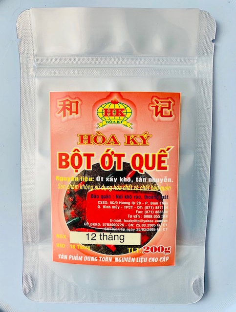 BỘT ỚT QUẾ 200gr cay nồng