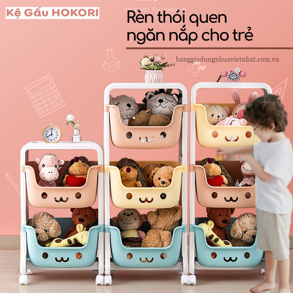 Thùng Đựng Đồ Đa Sắc Việt Nhật 5 Tầng Có Bánh Xe Có Thể Tháo Lắp Giúp Bạn Sắp Xếp Gọn Gàng Không Gian Sống