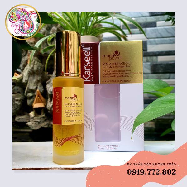 TINH DẦU DƯỠNG TÓC VÀ PHỤC HỒI KARSEELL MACA ESSENCE OIL 50ML