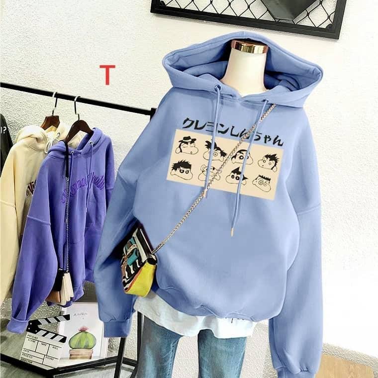 Áo hoodie mặt shin dtr1119