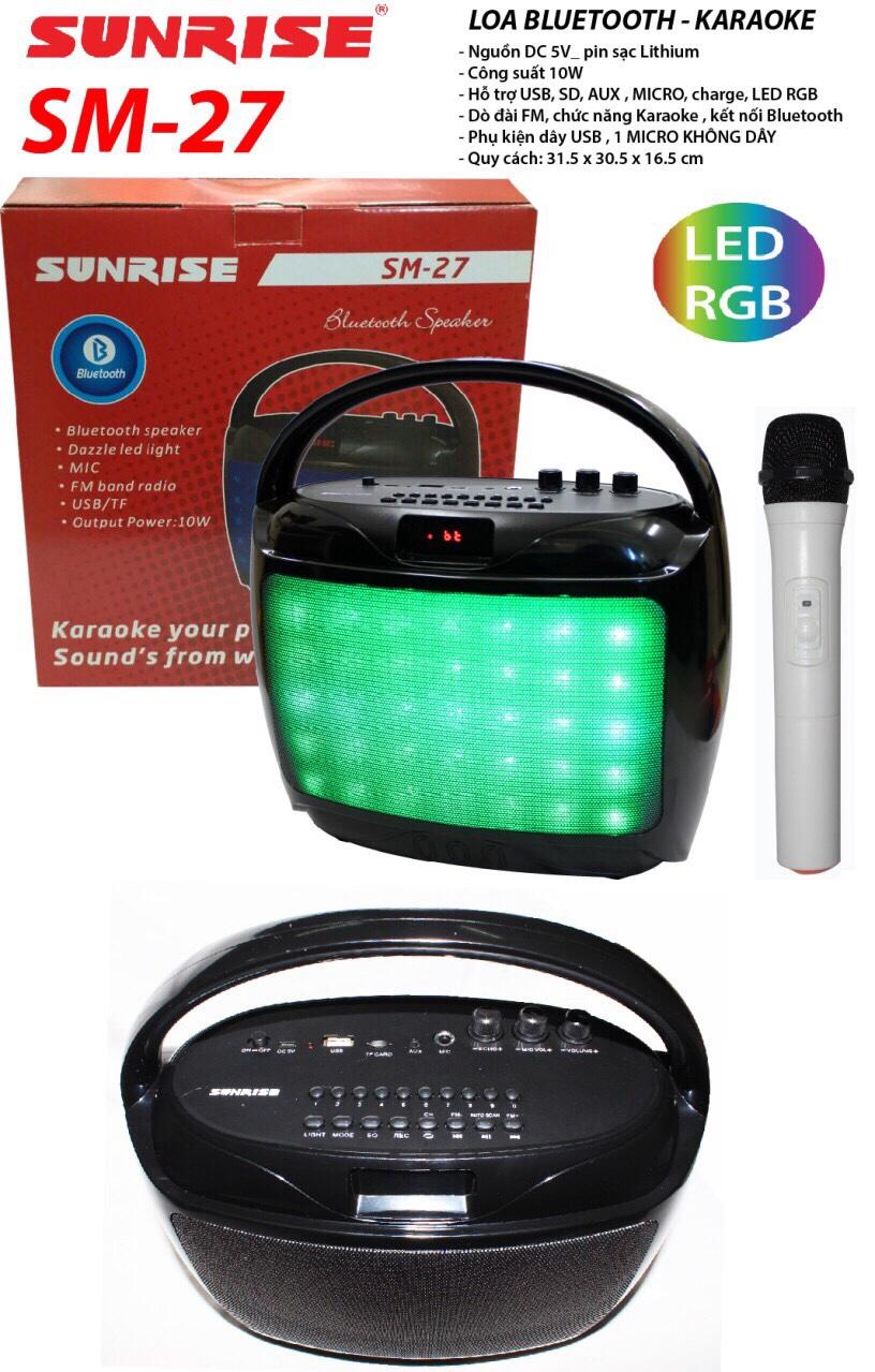 [HCM]Loa Nghe Nhạc Bluetooth SUNRISE SM-27
