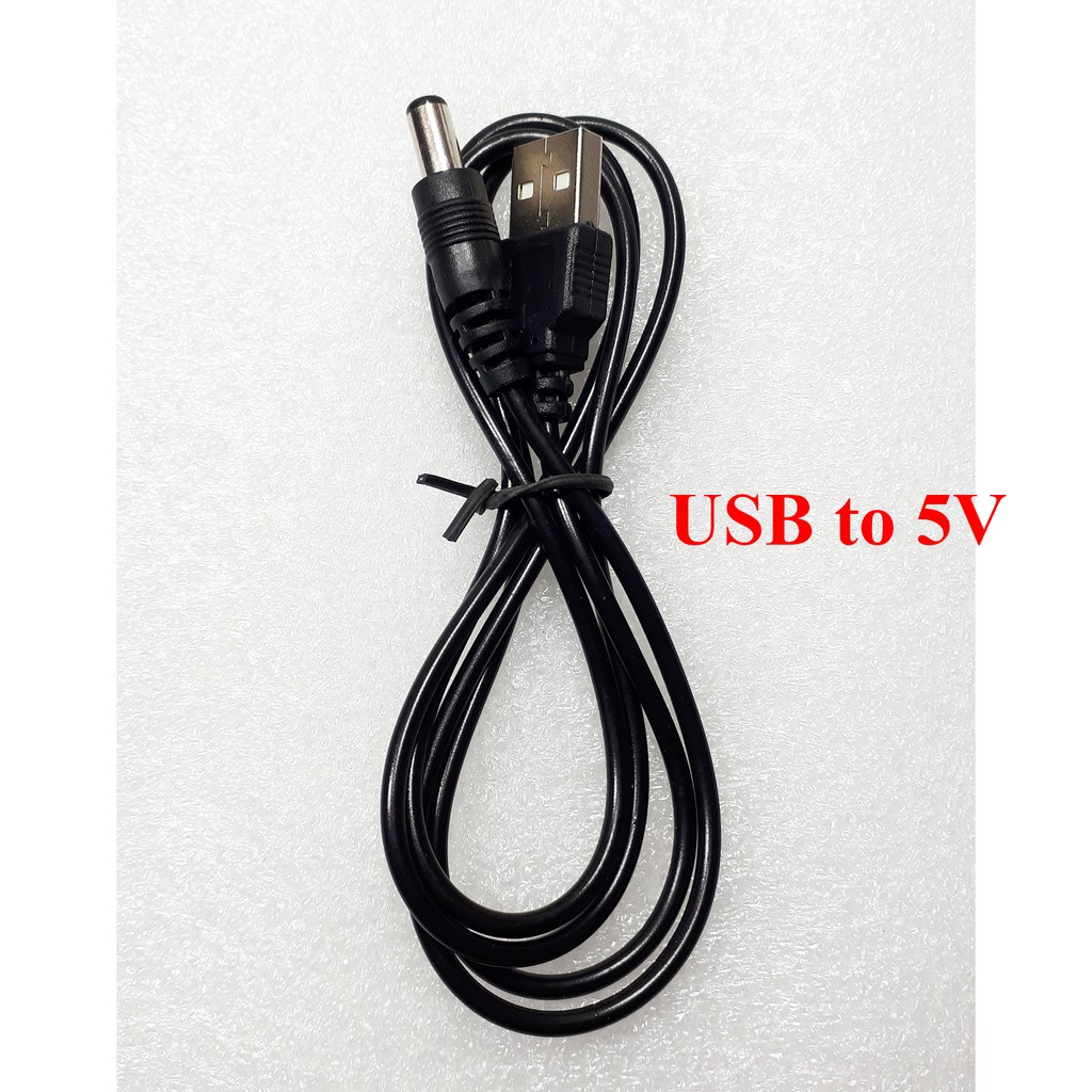 [HCM]Cáp Chuyển USB ra 5V Jack DC 5.5*2.1mm