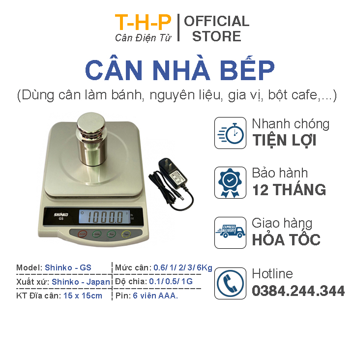 Cân Điện Tử Nhà Bếp Shinko GS