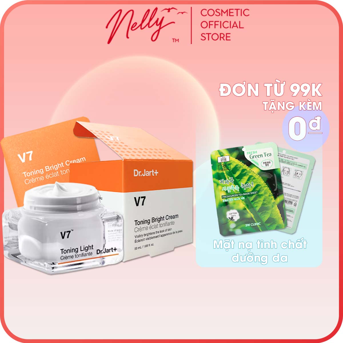 Kem Dưỡng Trắng Da V7 Toning Light Dr.Jart+ 50mL - fullsize
